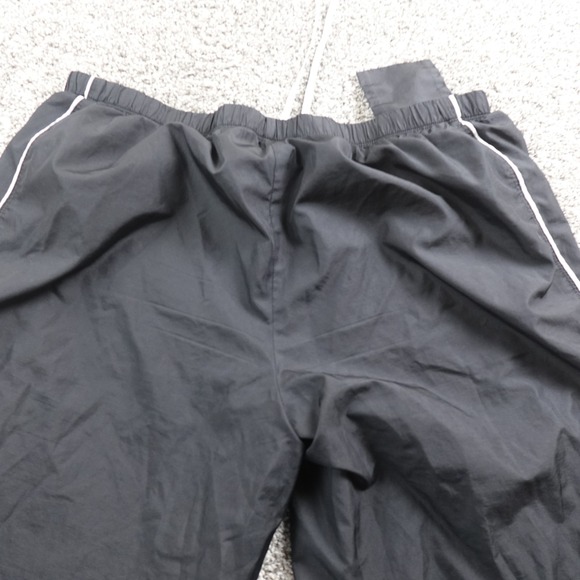 VTG Nike Pants Womens XL Black Track Windbreaker Gym Jogger Workout Running Y2K - Picture 11 of 12
